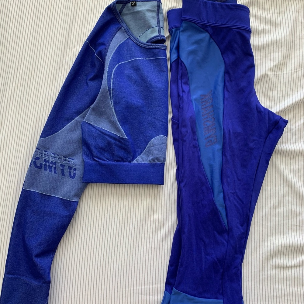 Discontinued GymShark set, royal blue, never worn